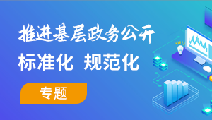 基層政務(wù)公開標(biāo)準(zhǔn)化規(guī)范化